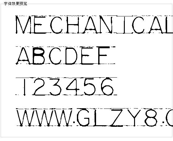 Mechanicalfun字体