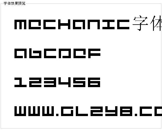 Mechanic字体