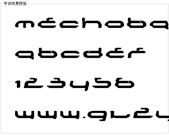 Mechoba字体