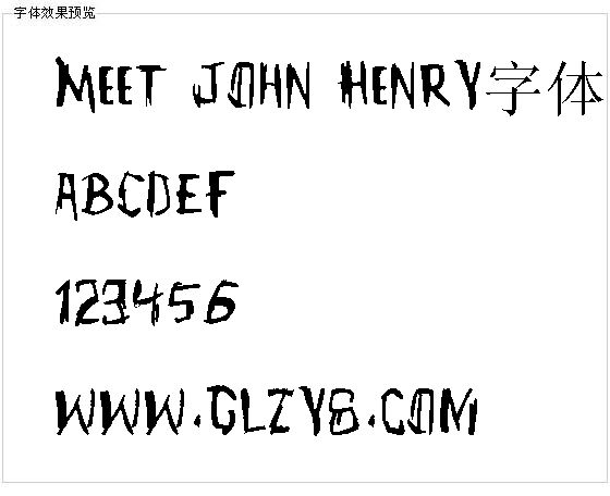 Meet John Henry字体