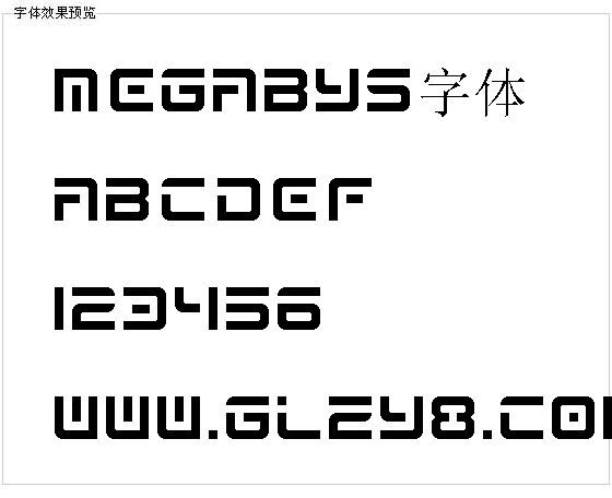 Megabys字体