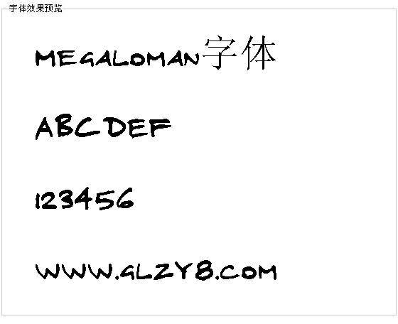 Megaloman字体