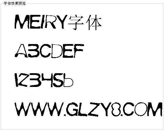 Meiry字体