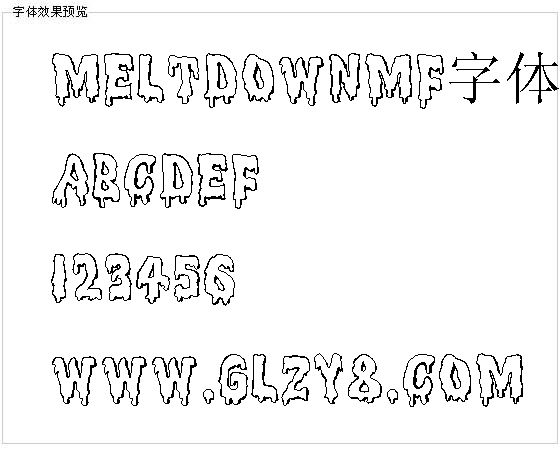 Meltdownmf字体