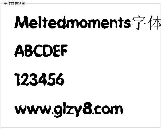 Meltedmoments字体