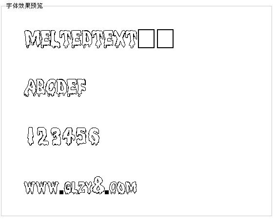 MELTEDTEXT字体