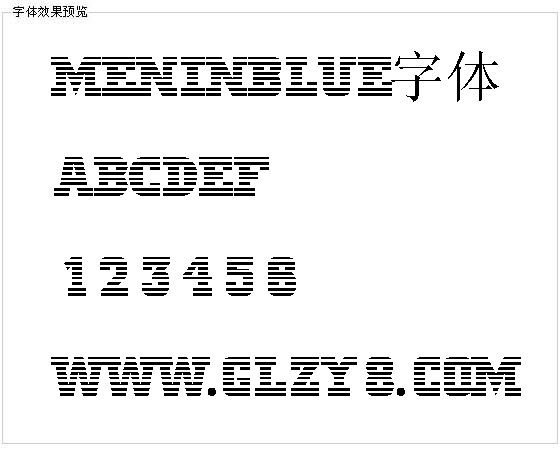 Meninblue字体