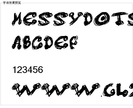 Messydots字体