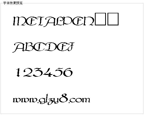 METALPEN字体