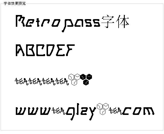 Metropass字体
