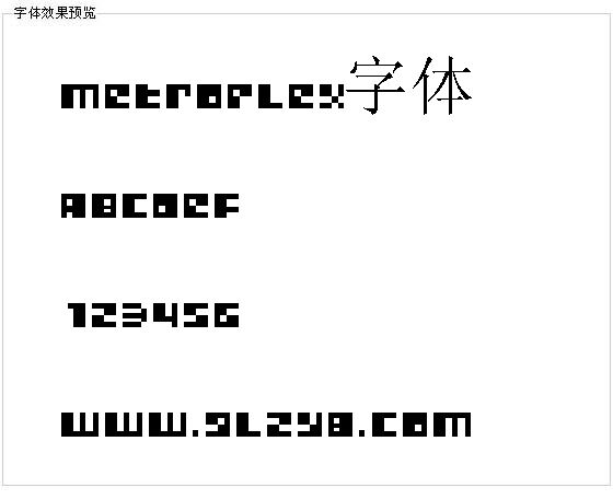 Metroplex字体