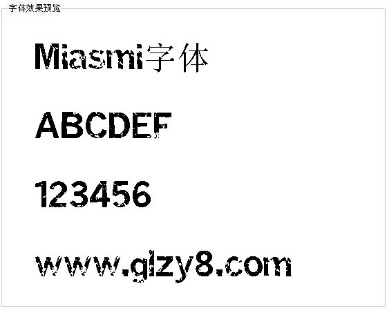 Miasmi字体