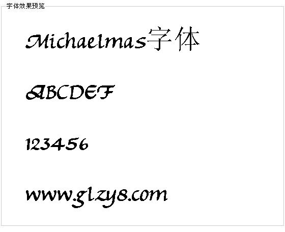 Michaelmas字体