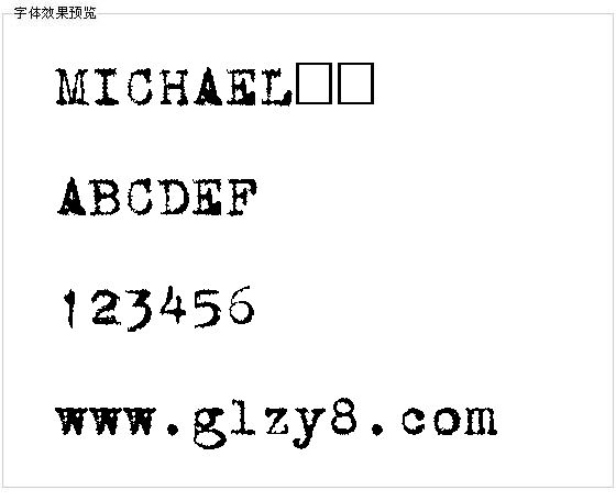 MICHAEL字体