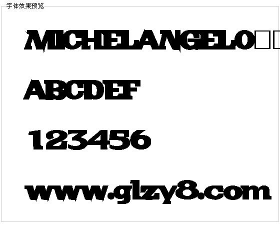 MICHELANGELO字体