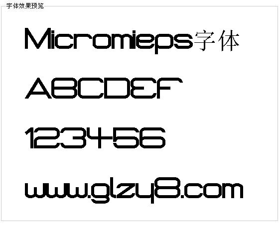 Micromieps字体