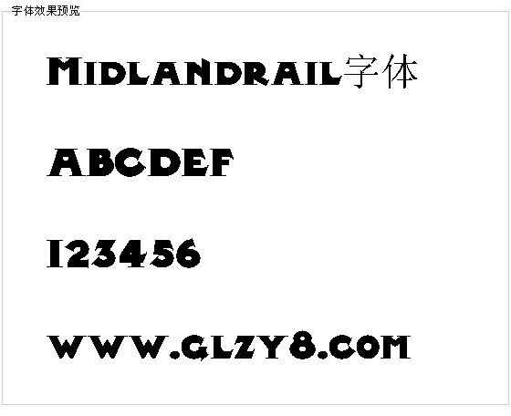 Midlandrail字体