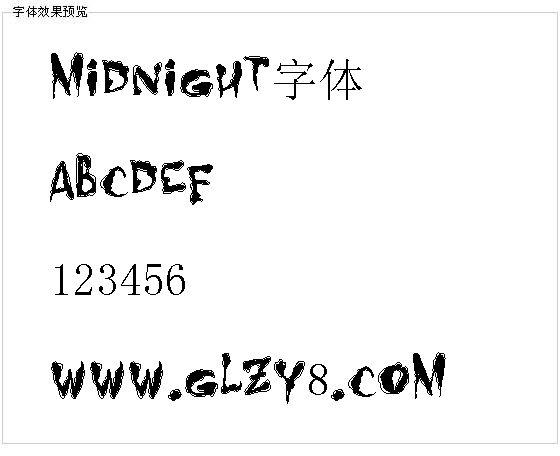 Midnight字体