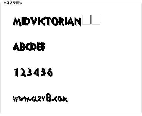 MIDVICTORIAN字体