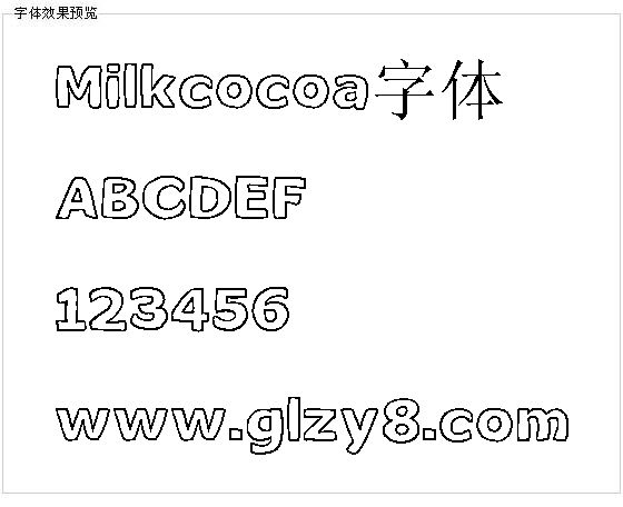 Milkcocoa字体