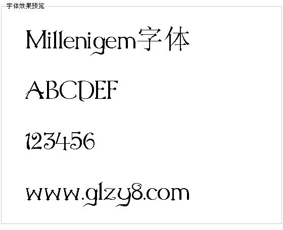 Millenigem字体