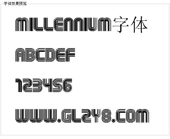 Millennium字体