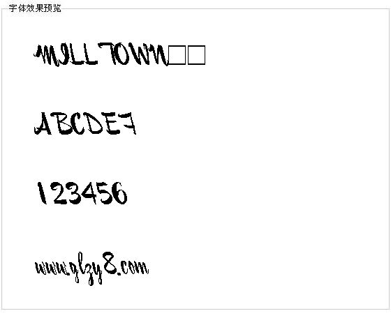 MILLTOWN字体