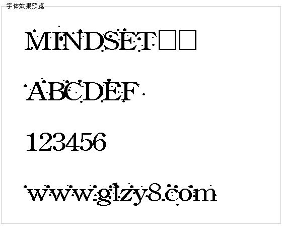 MINDSET字体