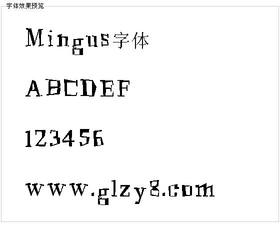 Mingus字体