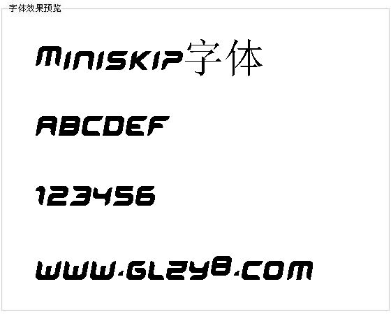 Miniskip字体
