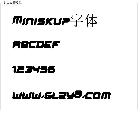 Miniskup字体