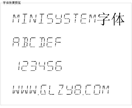 Minisystem字体