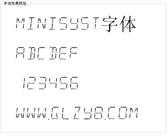 Minisyst字体