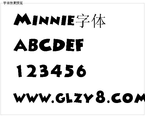 Minnie字体