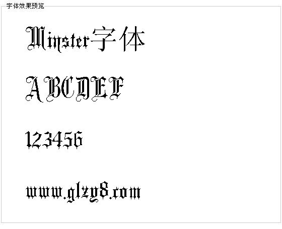 Minster字体