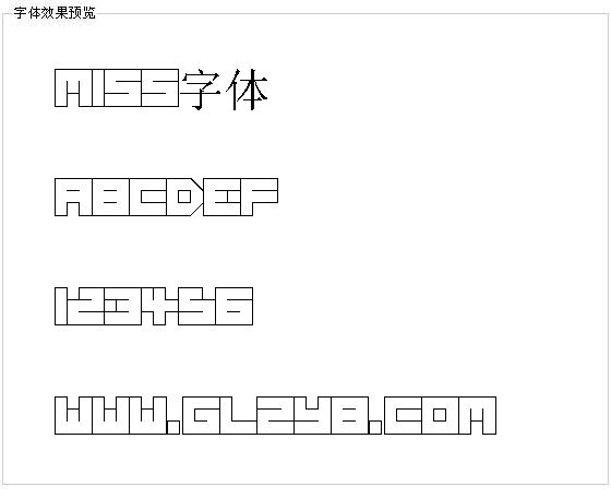 Miss字体
