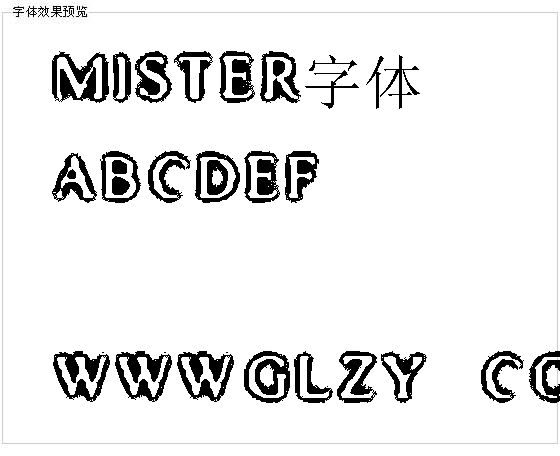 Mister字体