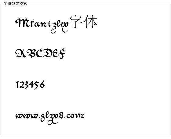 Mkantzley字体