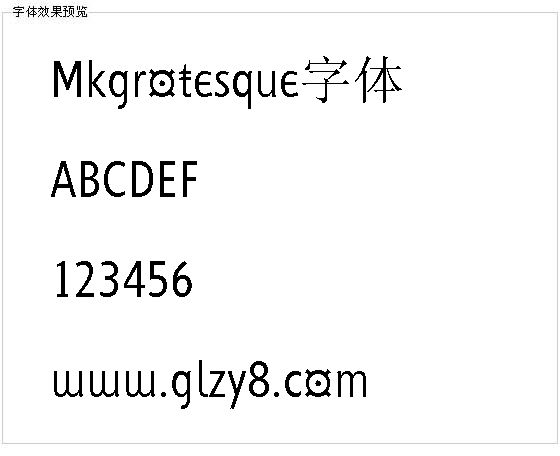 Mkgrotesque字体