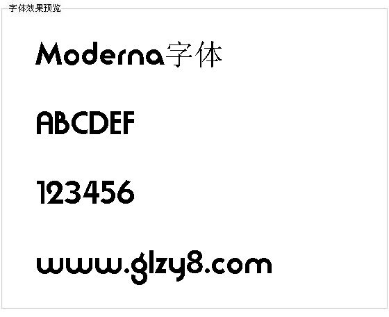 Moderna字体