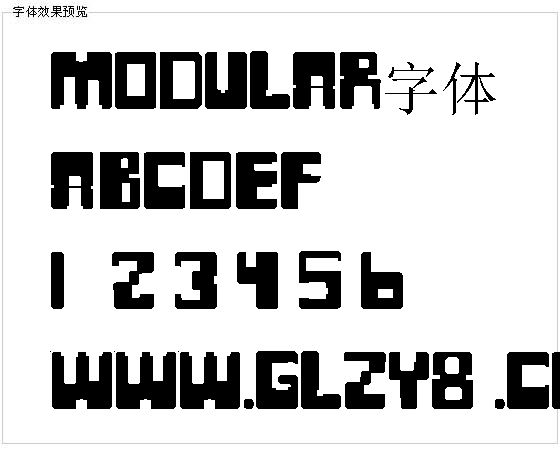 Modular字体