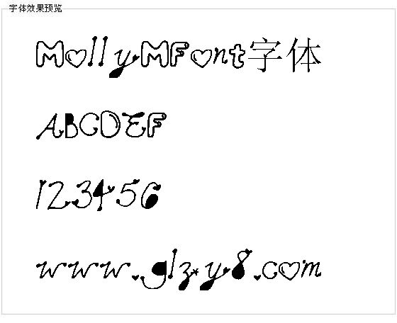 MollyMFont字体