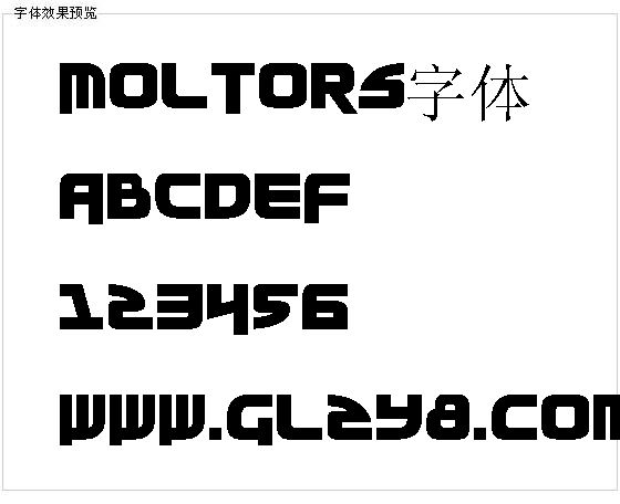 Moltors字体