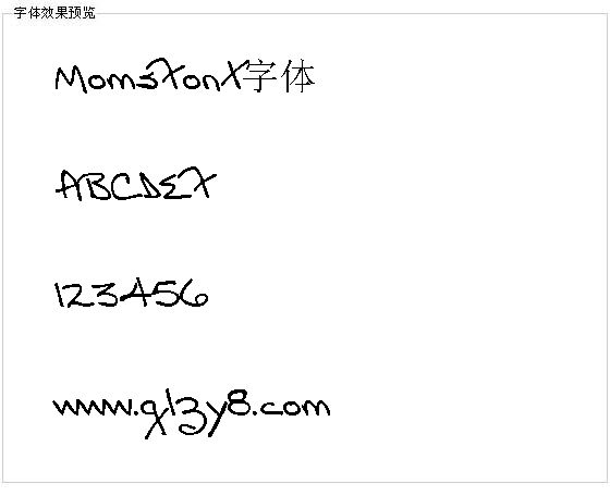 MomsFont字体