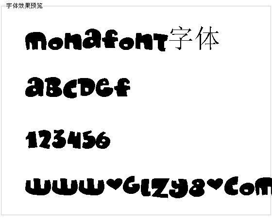 Monafont字体