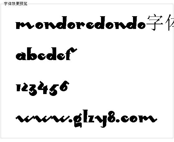 Mondoredondo字体