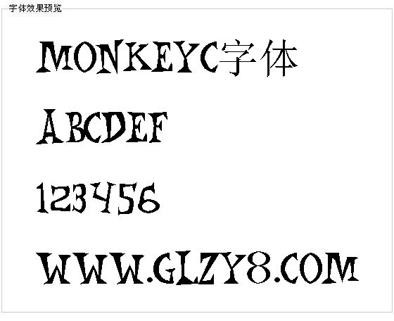 Monkeyc字体