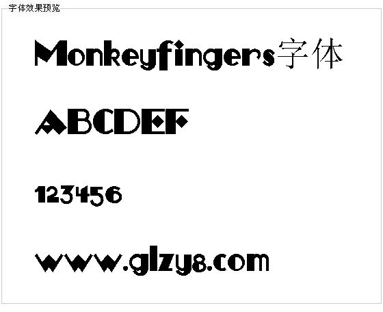 Monkeyfingers字体