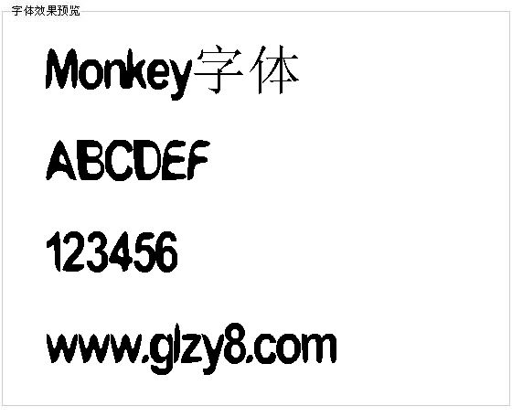 Monkey字体