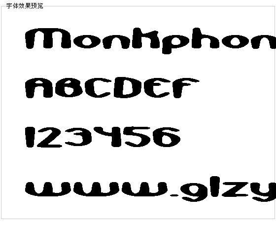 Monkphonics字体